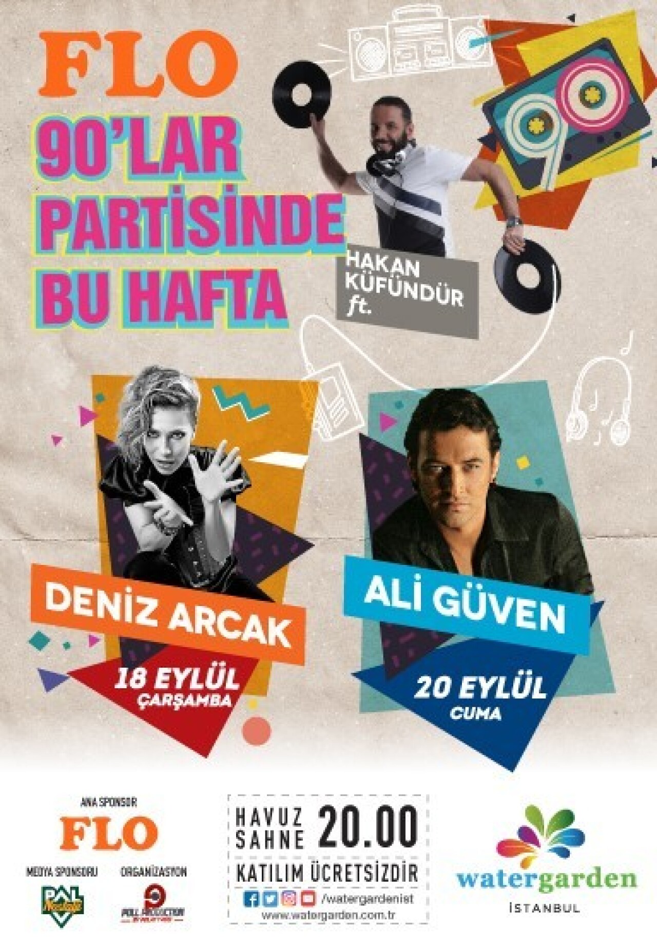 Ataşehir’de açık hava konserlerinde 90’lar rüzgarı