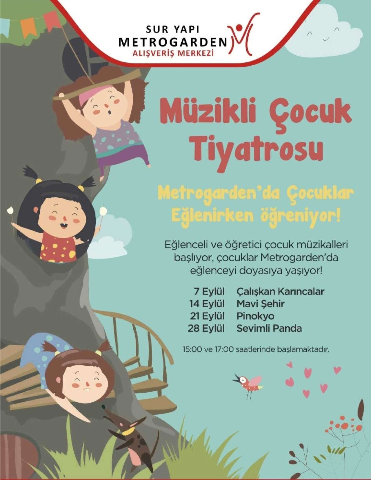 Metrogarden’da çocuk müzikalleri başlıyor