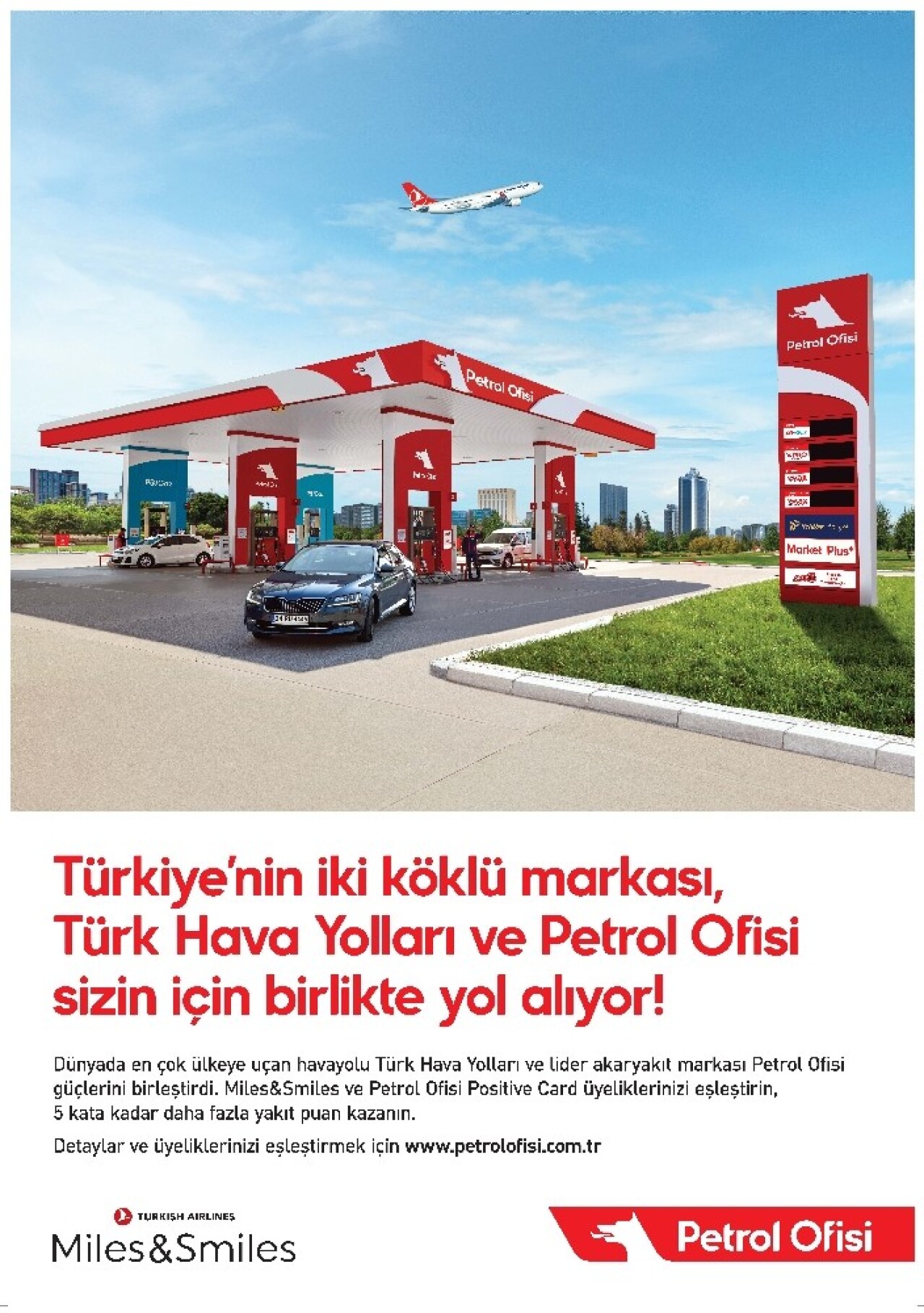 Türk Hava Yolları yolcu programı Miles&amp;Smiles’dan Petrol Ofisi ile iş birliği