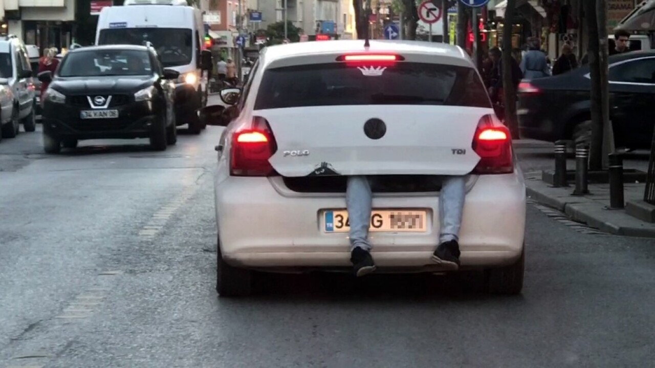 İstanbul’da trafikte şoke görüntü