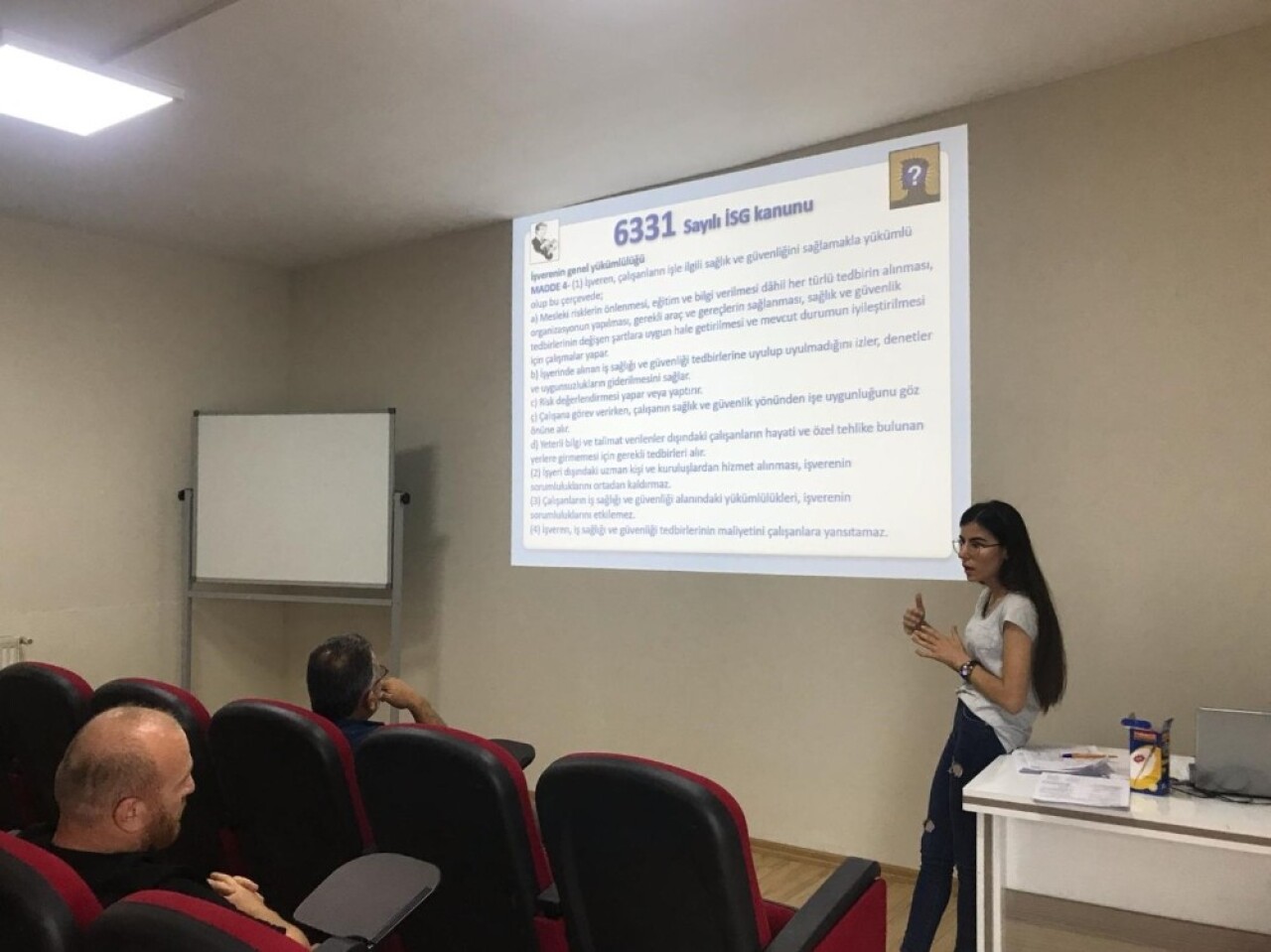 Körfez Belediyesi personeline iş güvenliği eğitimi