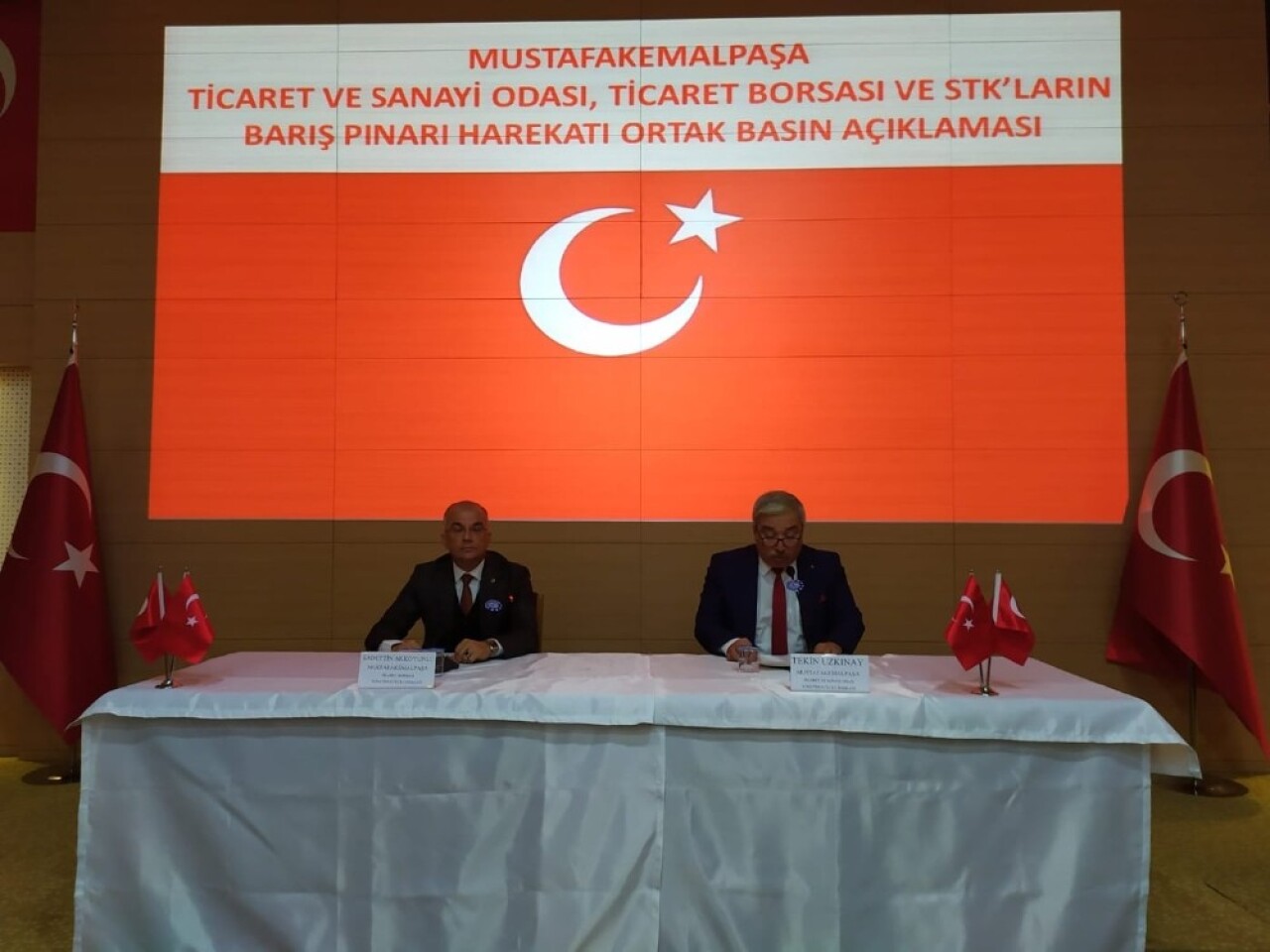 Mustafakemalpaşa TSO’dan Barış Pınarı Harekatı’na destek