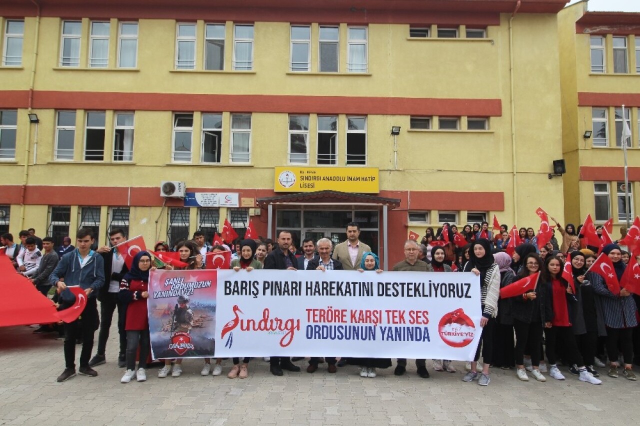 Sındırgı Anadolu İHL’den Barış Pınarı Harekatı’na destek