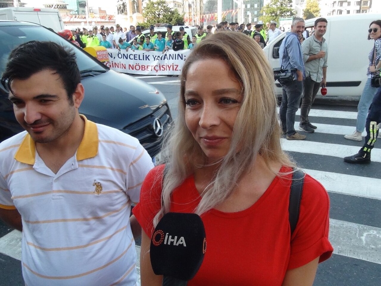 Taksim’de “Öncelik hayatın, öncelik yayanın” etkinliği düzenlendi