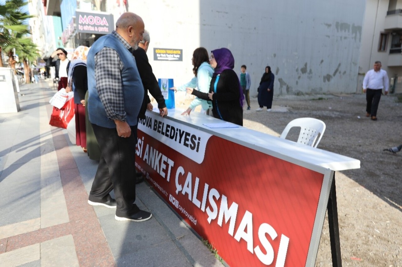 Çayırova Fatih Caddesi’nde anket