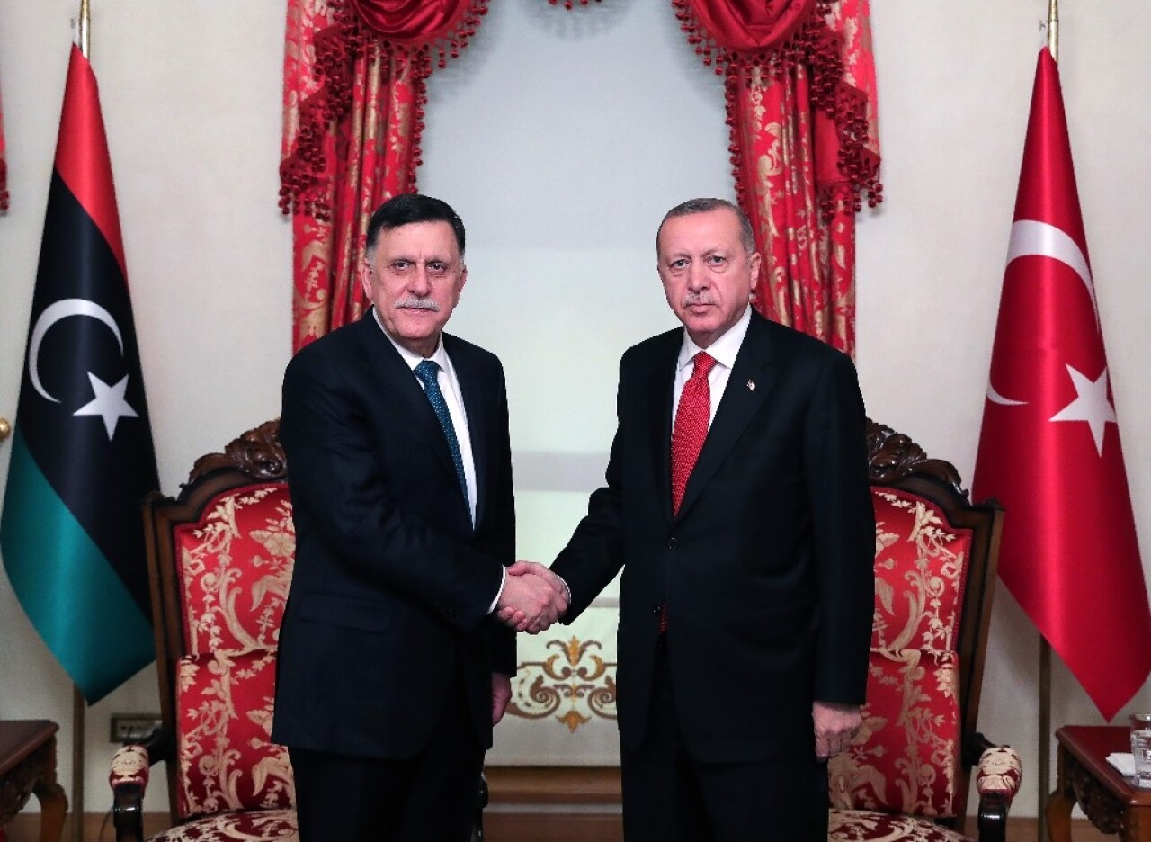 Cumhurbaşkanı Erdoğan, Sarraj’ı kabul etti