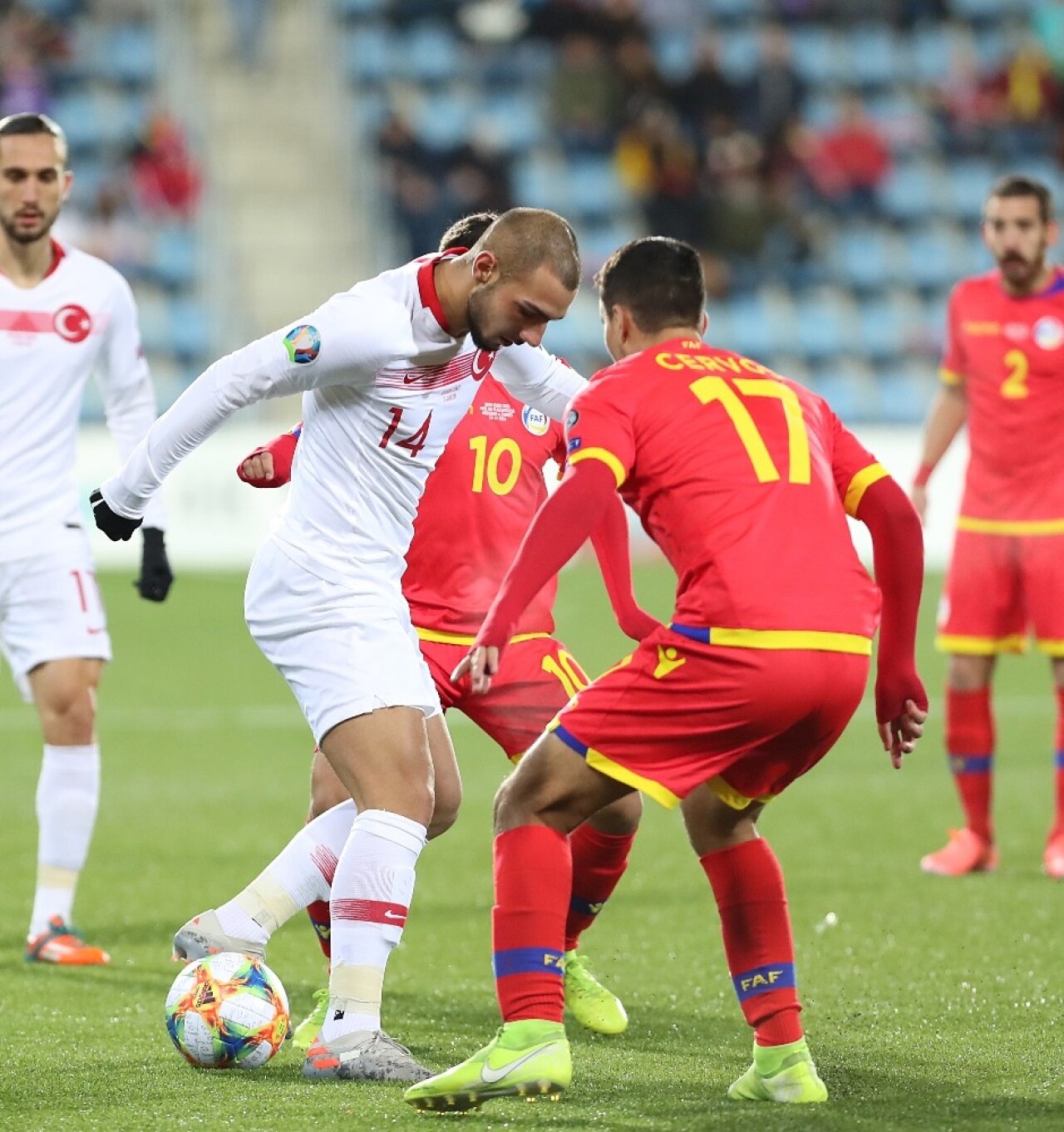 EURO 2020 Elemeleri: Andorra: 0 - Türkiye: 2 (İlk yarı)