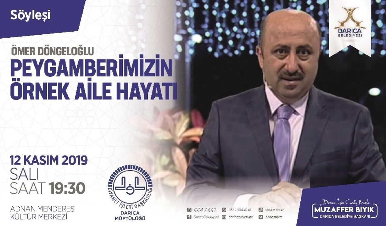 İlahiyatçı yazar Döngeloğlu Darıca’da Peygamberimizin hayatını anlatacak