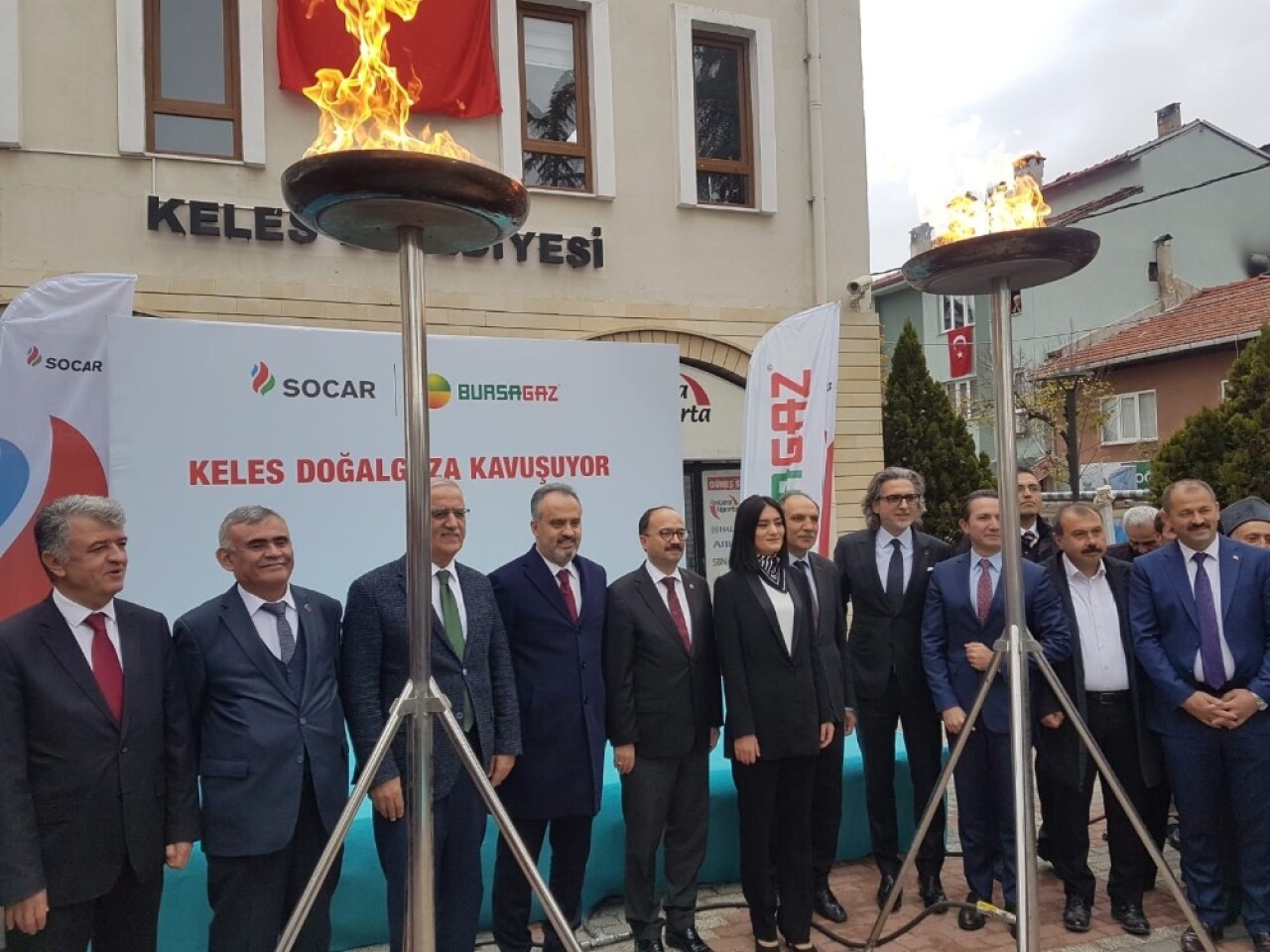 Keles’te doğalgaz sevinci