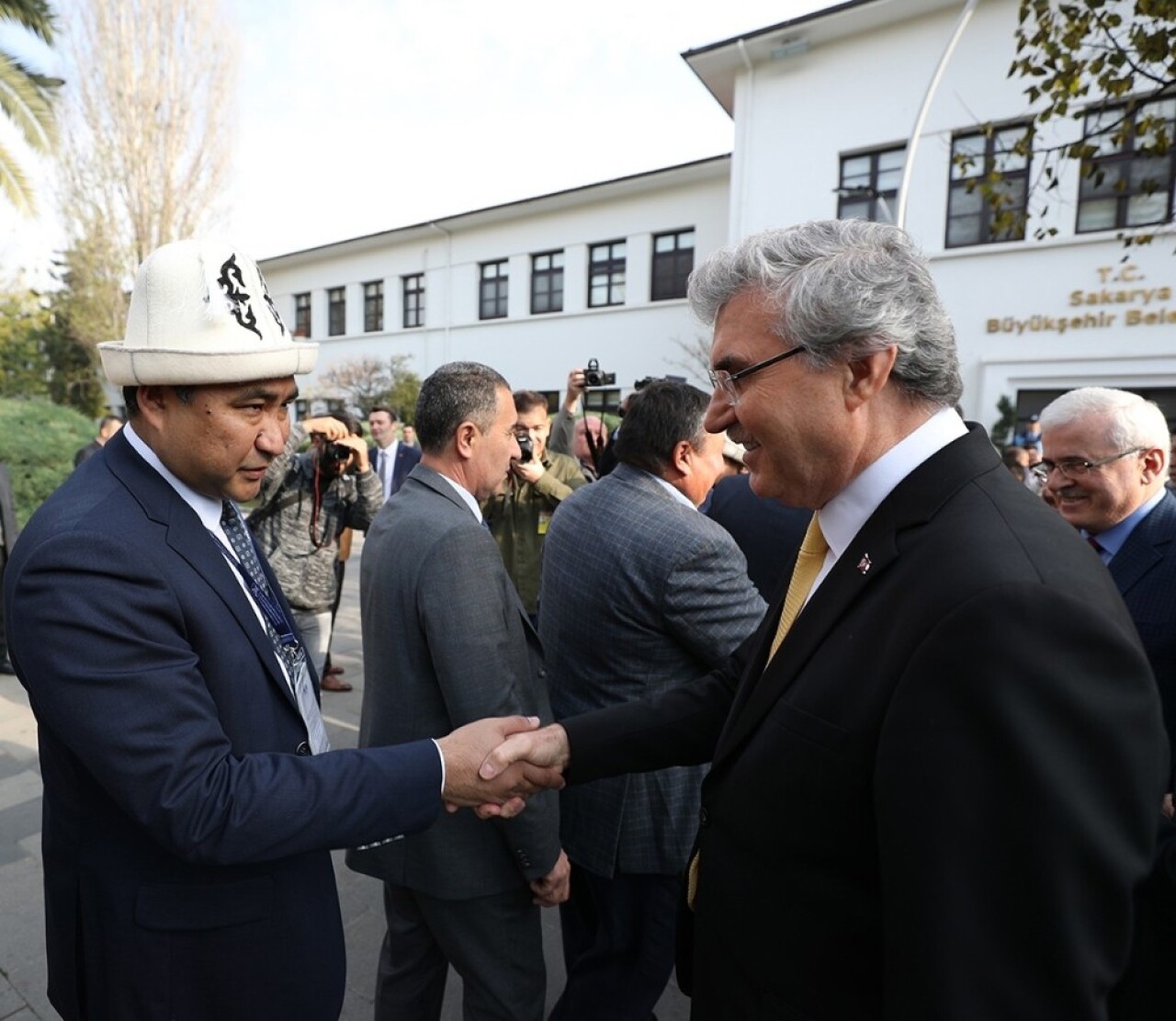 Kırgızistan heyetine Sakarya’da mehteranlı karşılama