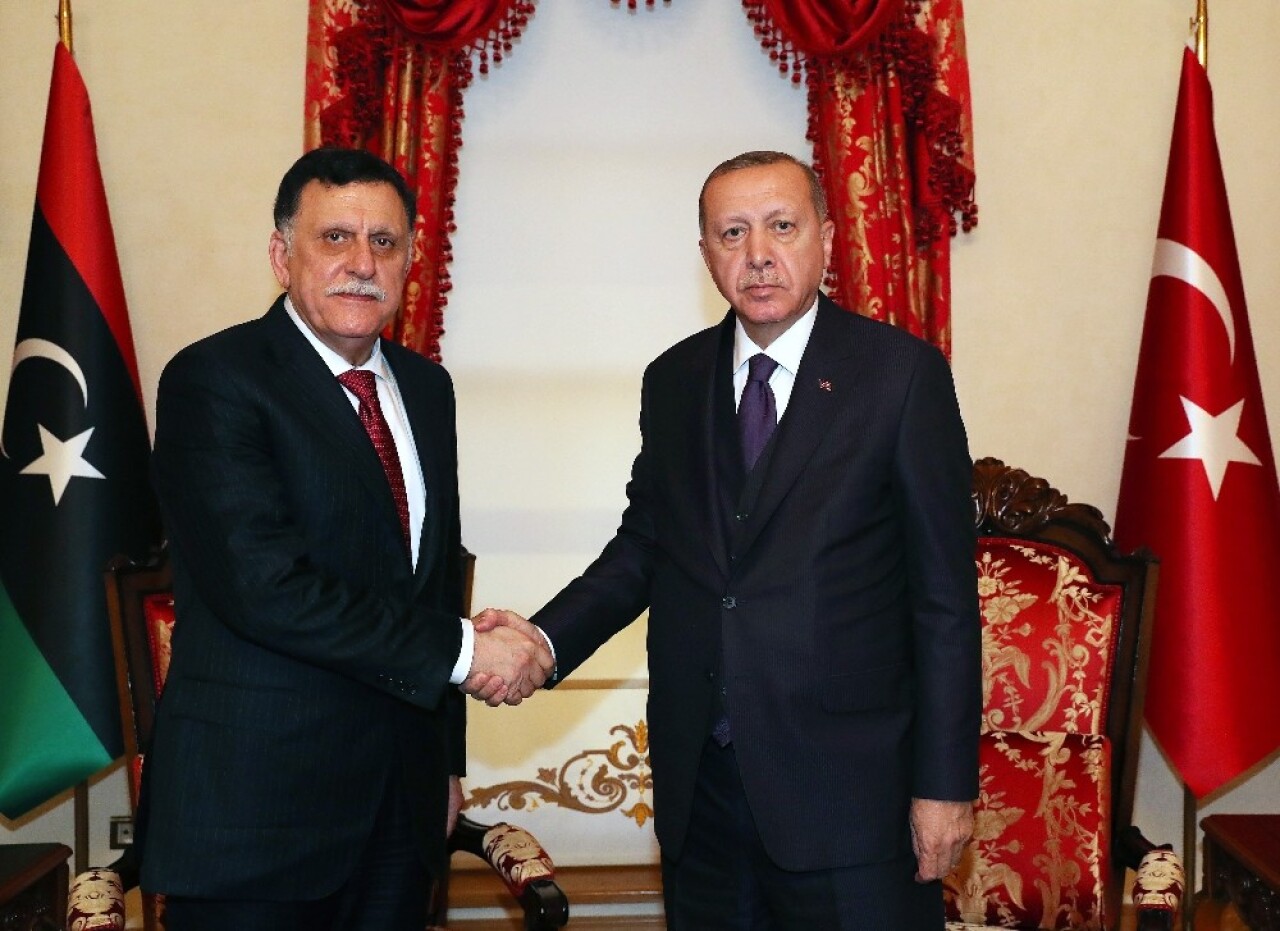 Cumhurbaşkanı Erdoğan, Fayez Al Sarraj’ı kabul etti