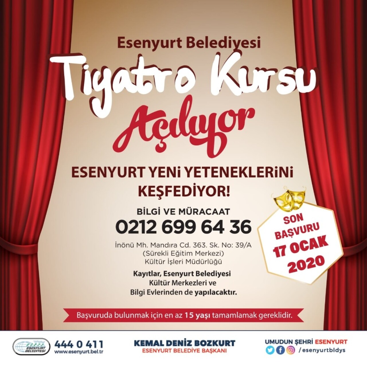 Esenyurt yeni yeteneklerini arıyor