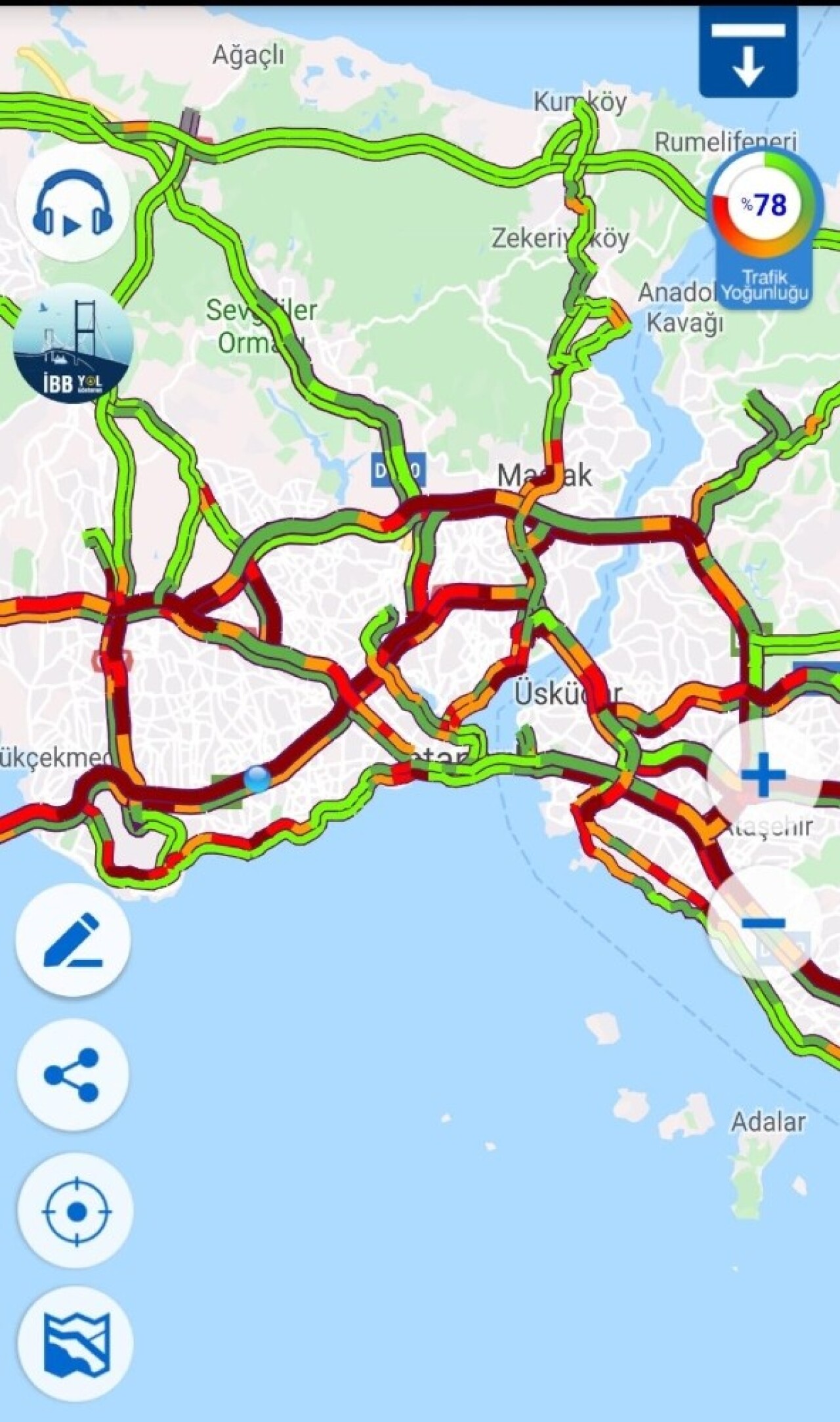 İstanbul’da yağış trafiği olumsuz etkiledi