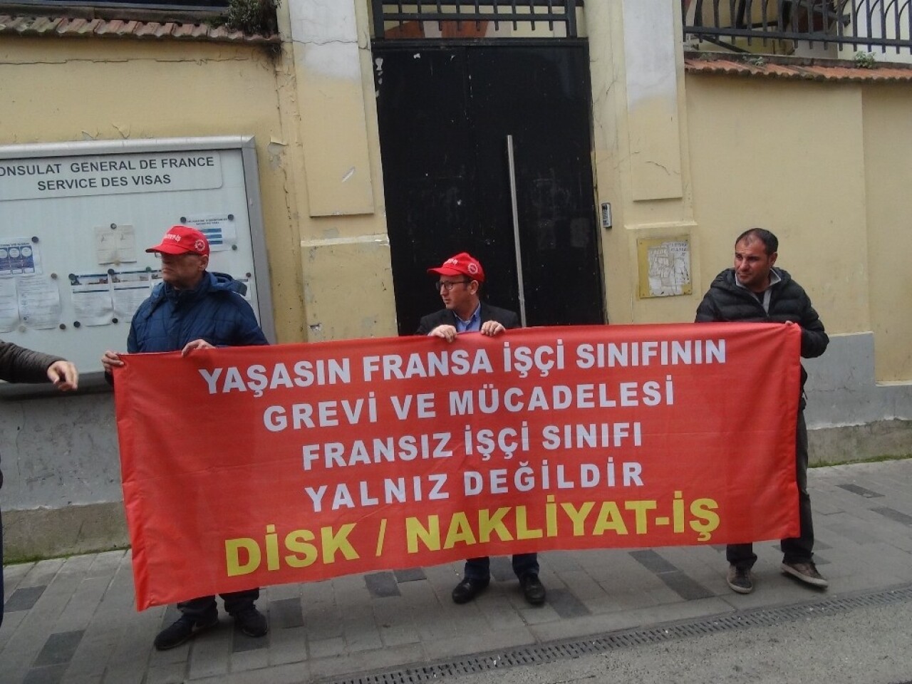 Nakliyat-İş’ten Fransız işçilerine destek