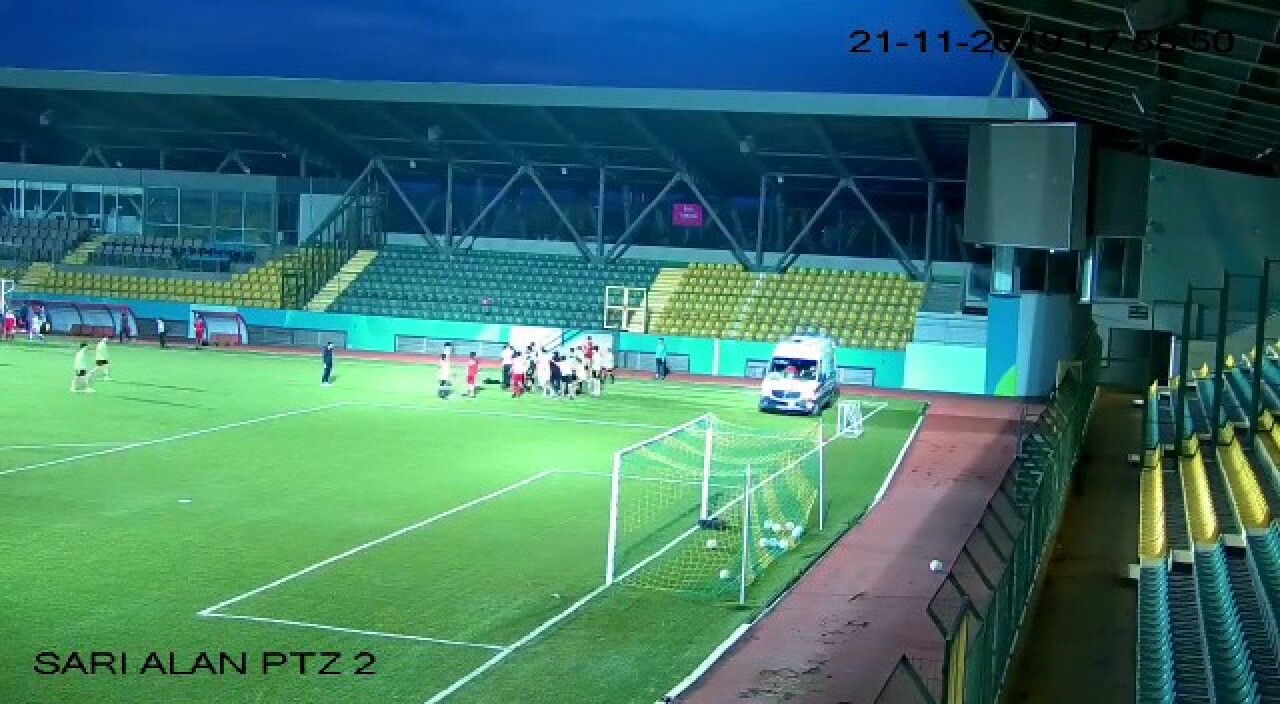 (Özel) Esenler’de dili boğazına kaçan sporcuyu güvenlik görevlisi kurtardı