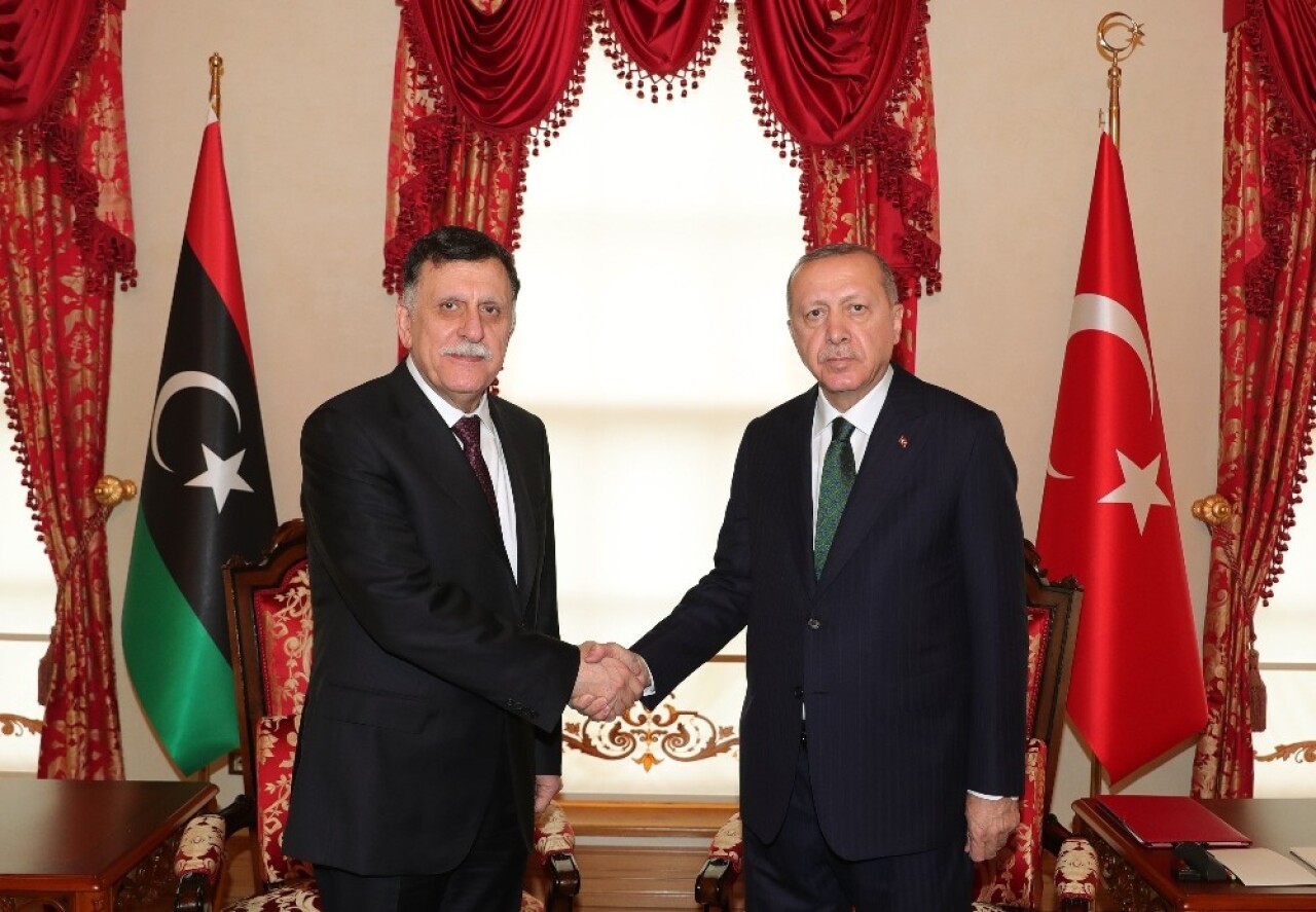 Cumhurbaşkanı Erdoğan ile Libya Başbakanı Es-Serrac görüşmesi sona erdi