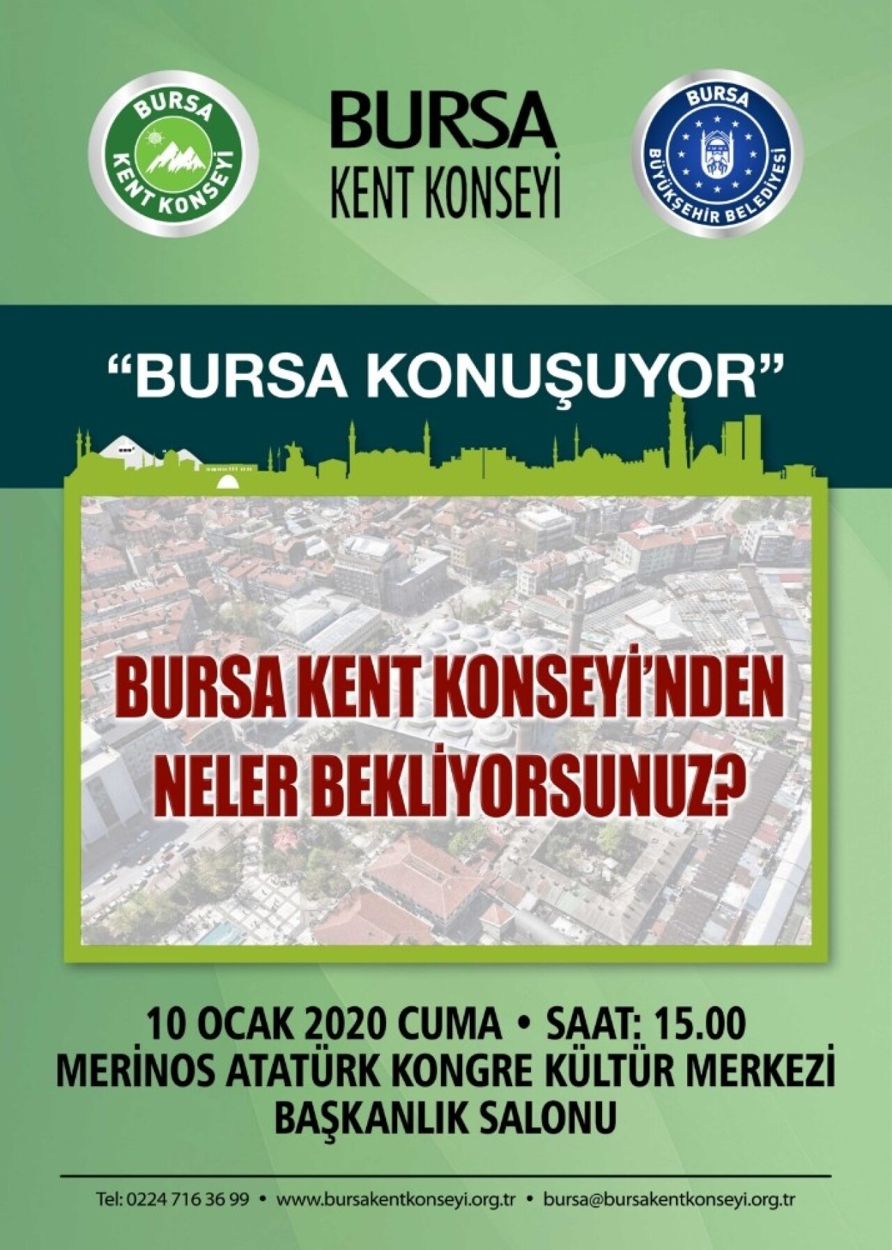 Kent Konseyi’nden “Bursa Konuşuyor” toplantısı