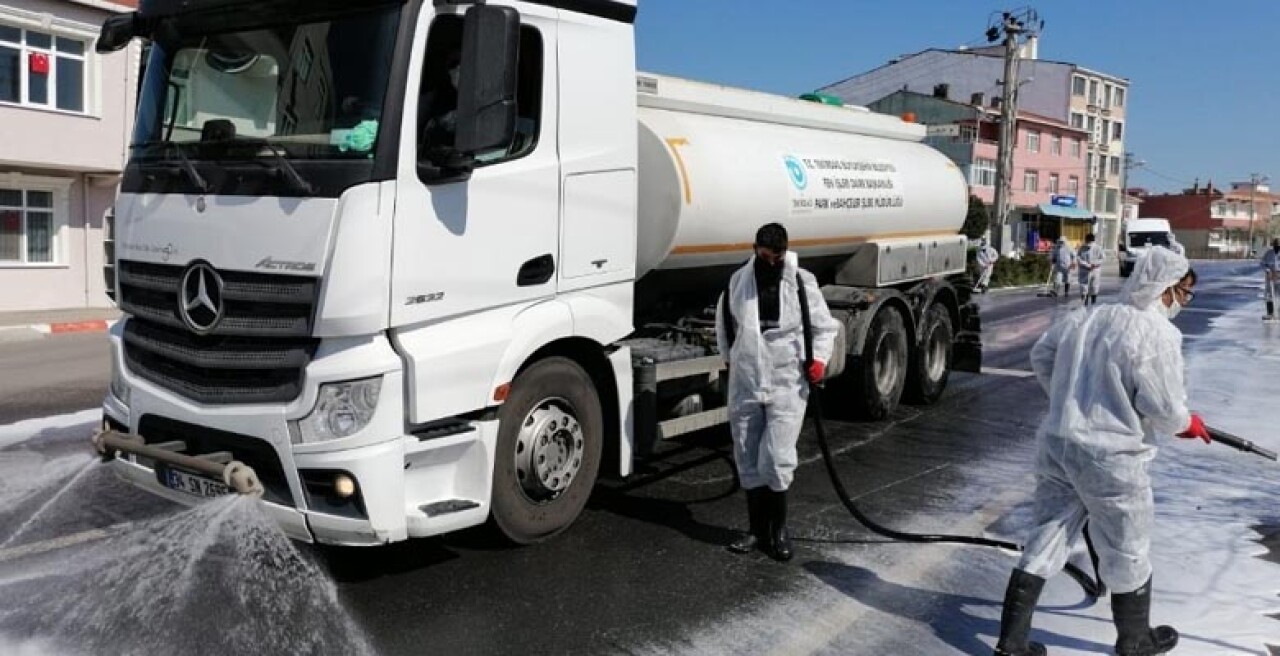 Tekirdağ'da dezenfekte çalışmaları devam ediyor