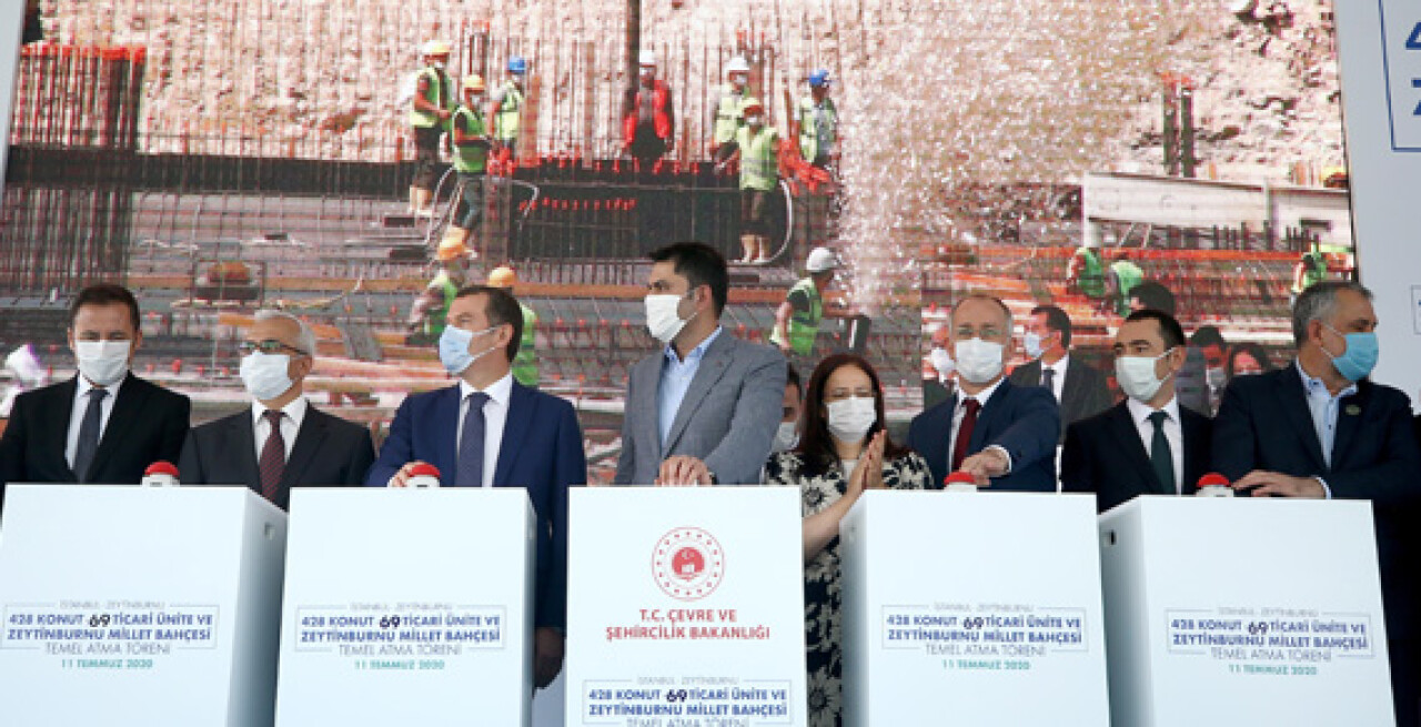 Zeytinburnu'nda 428 konut'un temeli atıldı
