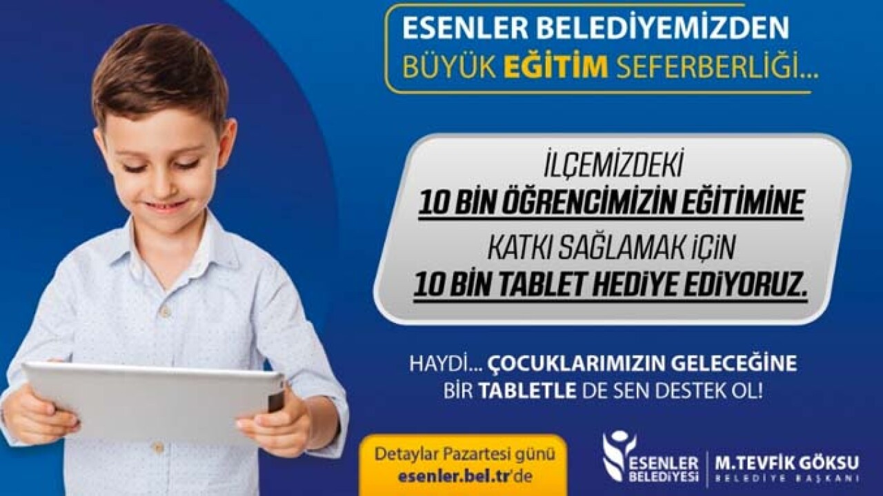 Esenler Belediyesi, bu sene farklı bir kampanya ile eğitime destek oluyor