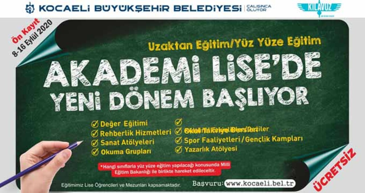 Kocaeli Akademi Lise’de yeni dönem kayıtları başladı