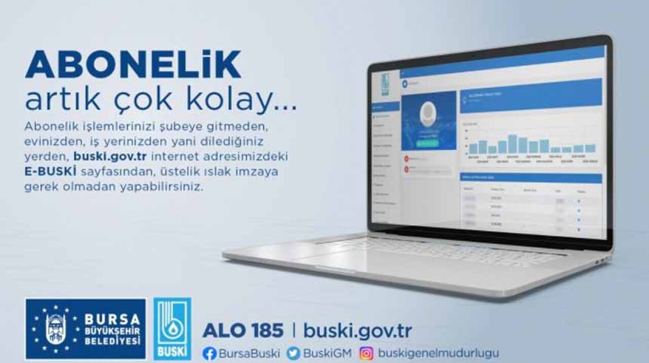 BUSKİ’de online abonelik dönemi