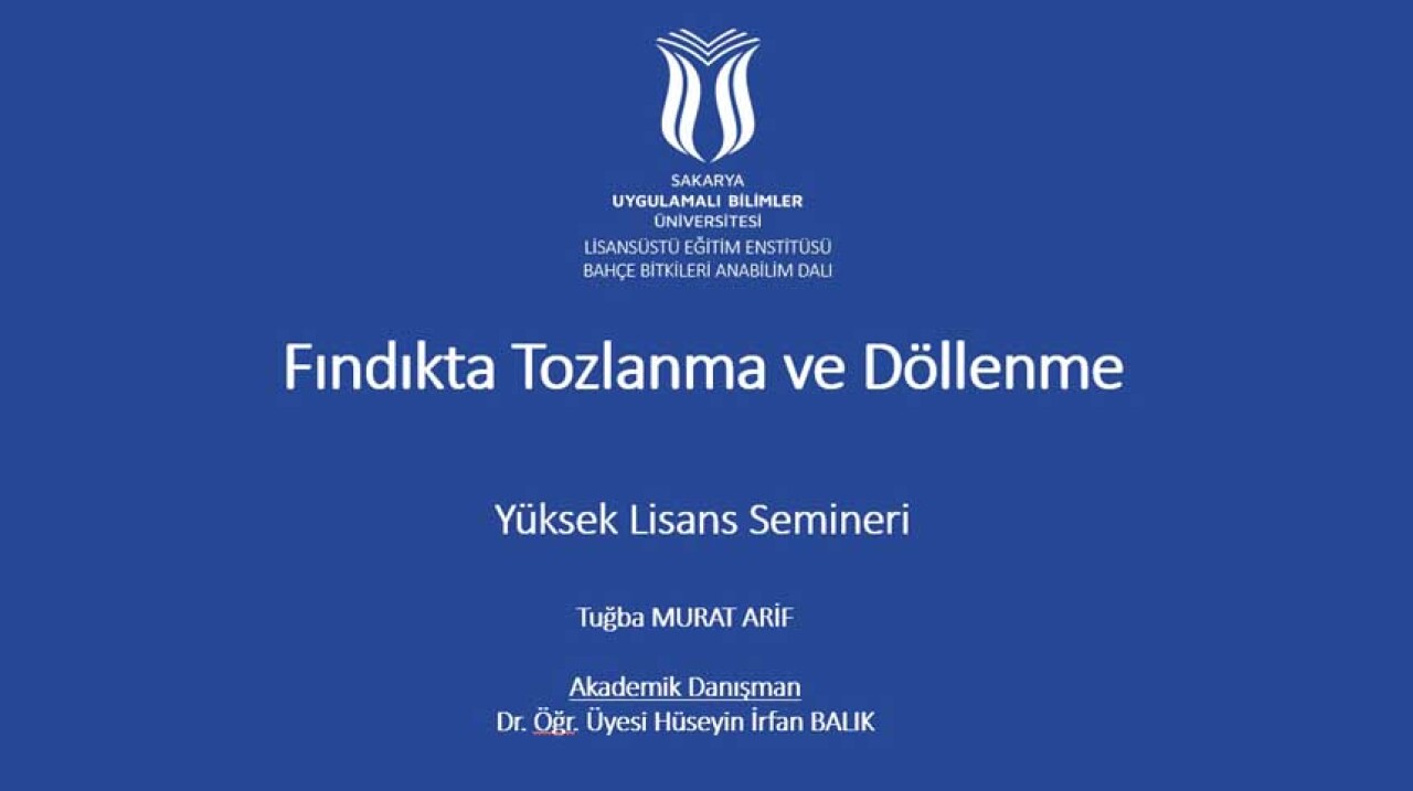 Sakarya’nın tarımı lisansüstü düzeyde ele alınıyor