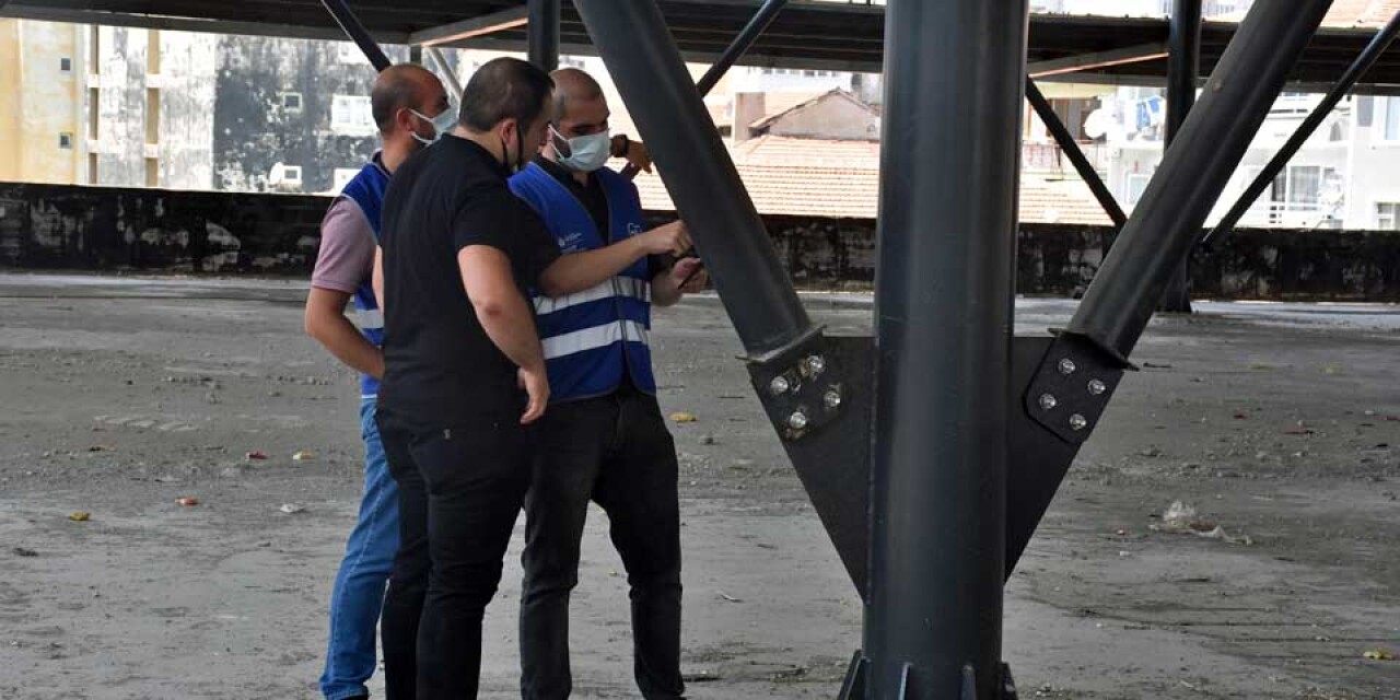 Gemlik Belediyesi’ne ait yapılar deprem yönetmeliğine uygunluk yönünden taranıyor