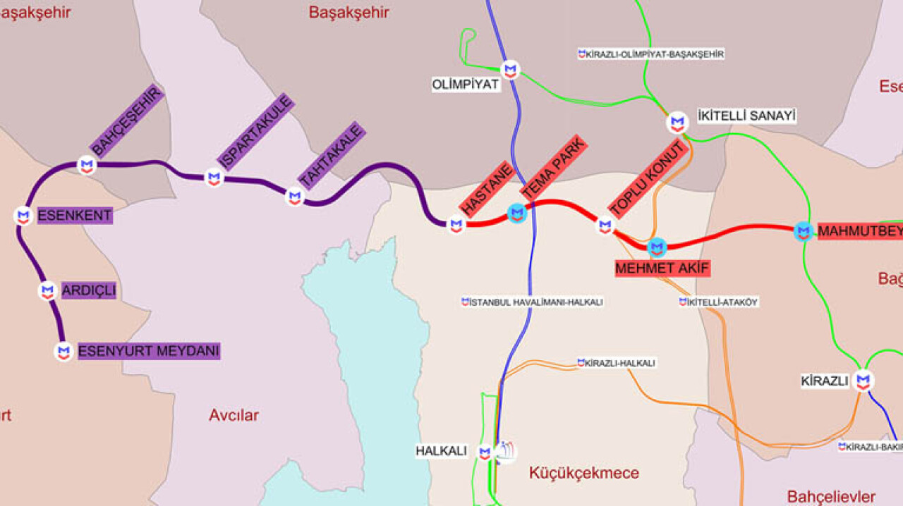 Mahmutbey’de biten hattı Bahçeşehir ve Esenyurt’a uzatacak raylı sistemin çalışmaları başlıyor