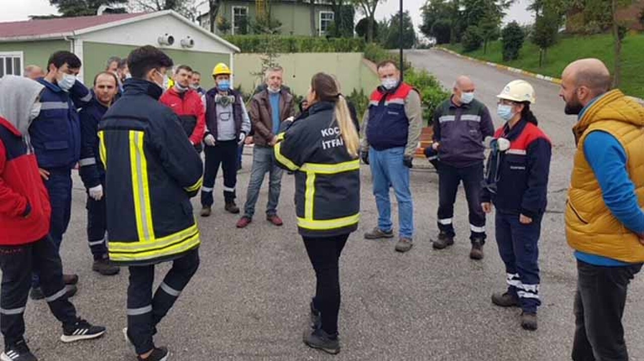 Kocaeli İtfaiyesi'nden İZAYDAŞ personeline eğitim