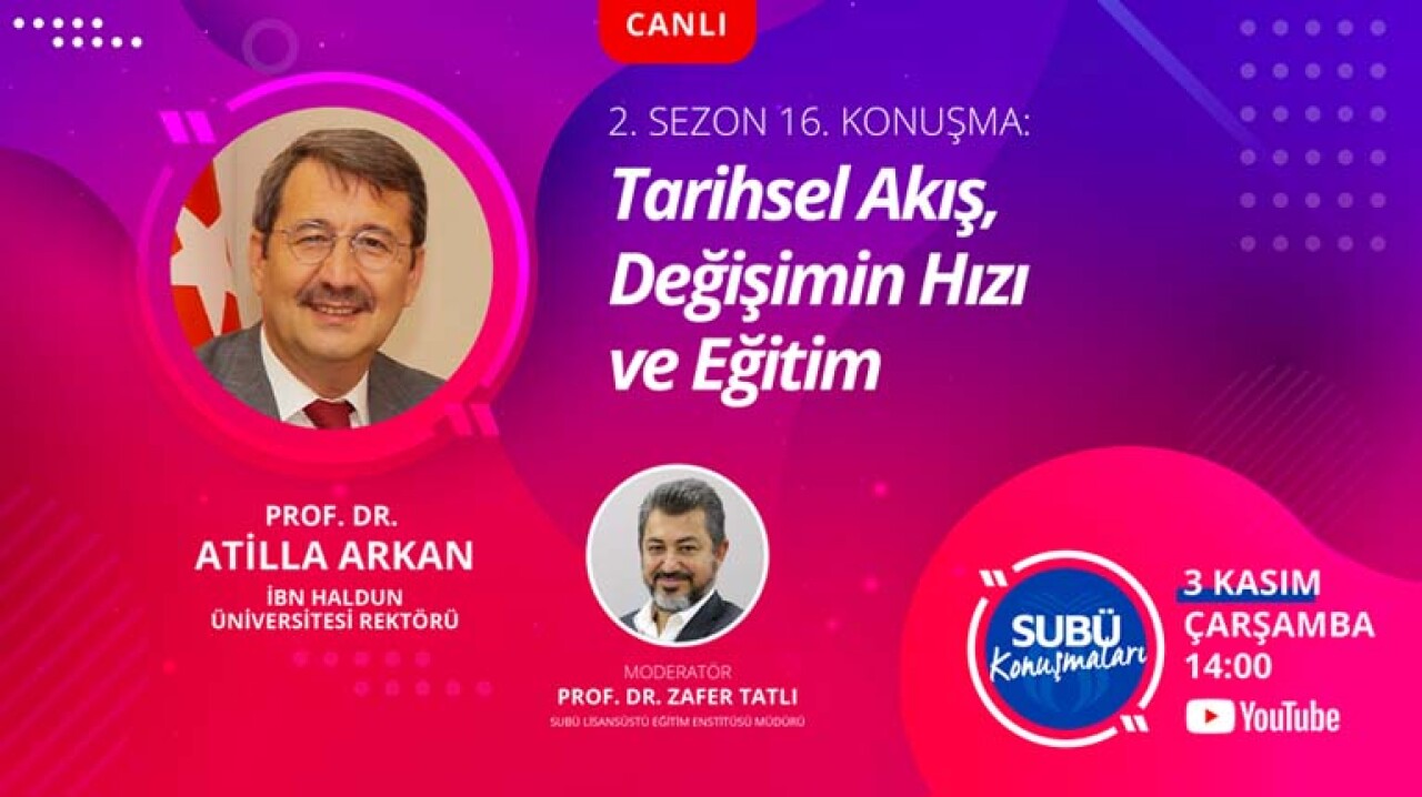 SUBÜ'de Tarih, değişim ve eğitim ilişkisi ele alınacak