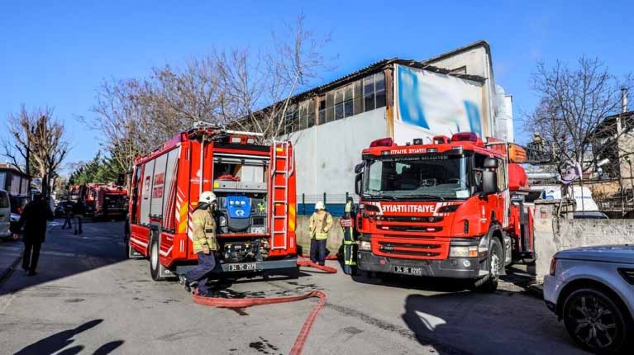 Zeytinburnu'nda işyeri yangını