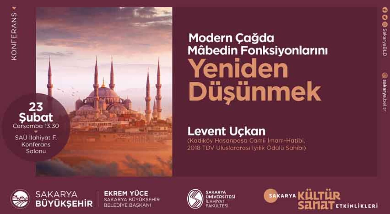 Konferans - ‘Modern Çağda Mabedin Fonksiyonlarını Yeniden Düşünmek'