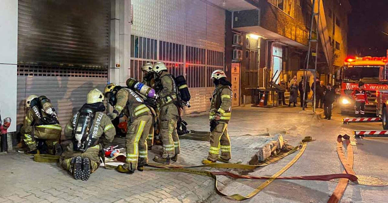 İstanbul Bağcılar'da işyeri yangını