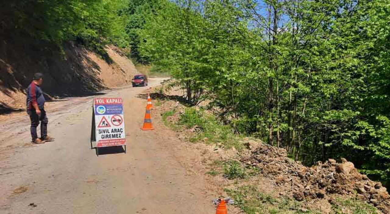 Heyelan bölgesine Sakarya Büyükşehir’den anında müdahale