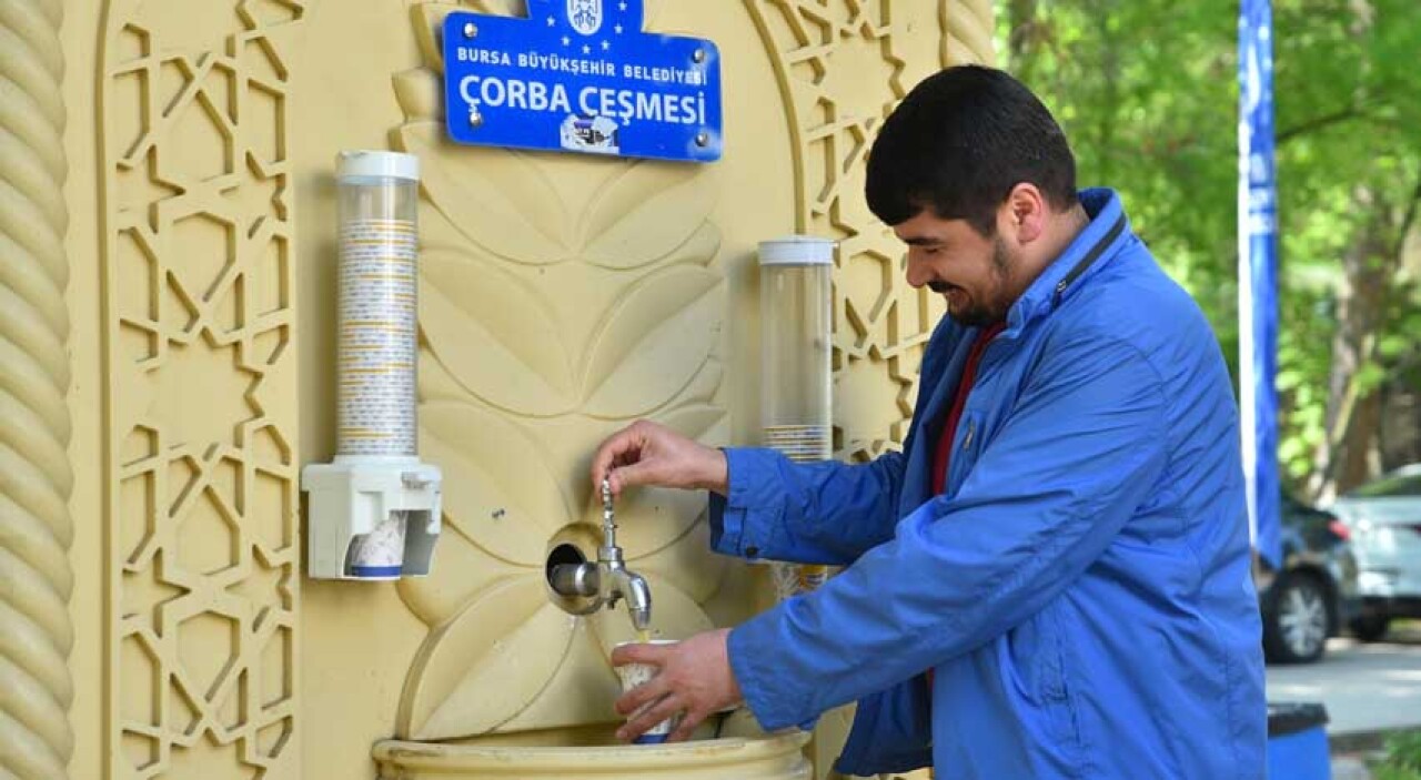 Bursa'da çorba çeşmeleri glütensiz aktı