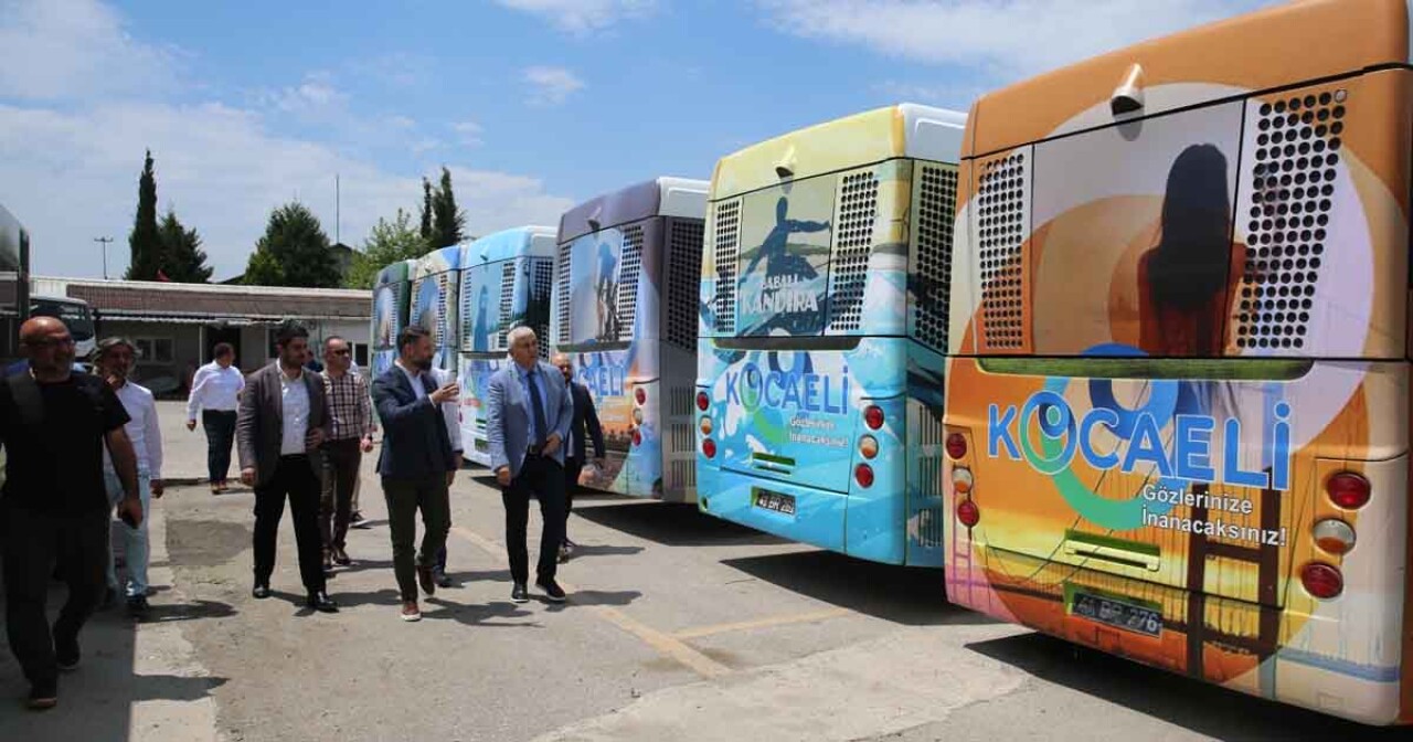 Kocaeli’nin turistik alanları otobüslere giydirildi