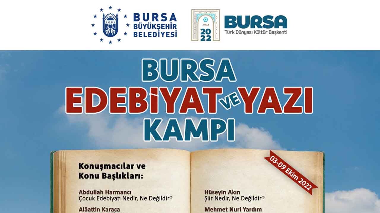 Geleceğin edebiyatçıları Bursa'daki bu kamptan çıkacak