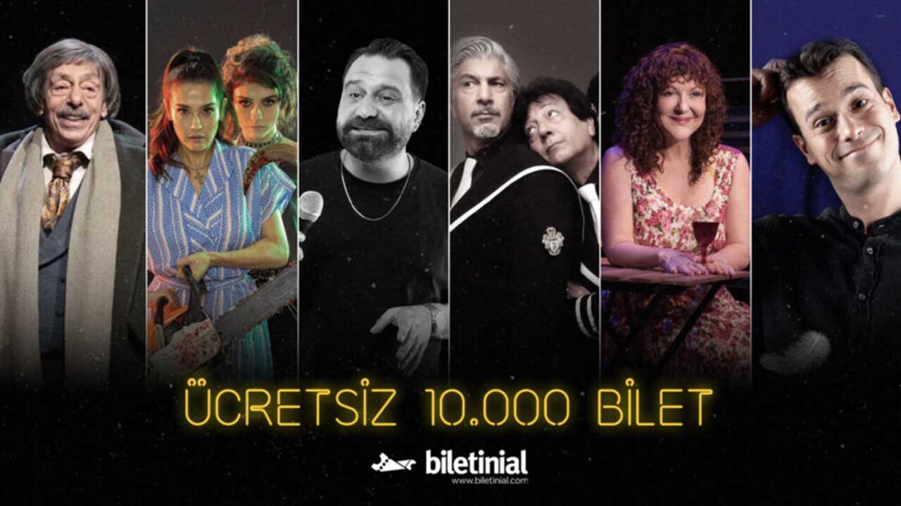 “Biletinial Cuma Sahnesi” kampanyası ile 10 bin kişiye ücretsiz tiyatro bileti 