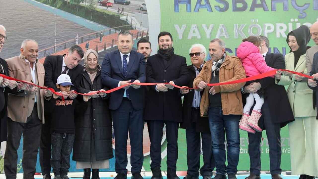 Yeşil Vadi Yaya Köprüsü Açıldı