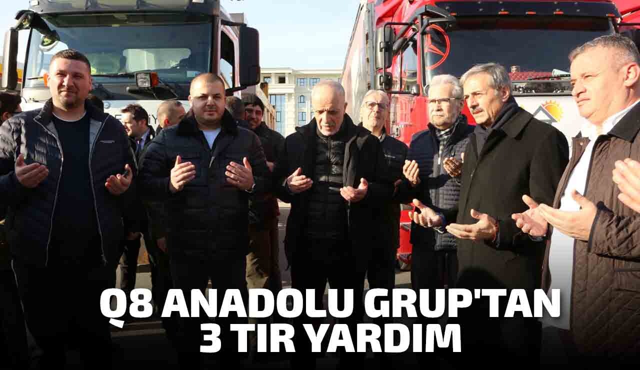 Q8 ANADOLU GRUP'TAN 3 TIR YARDIM