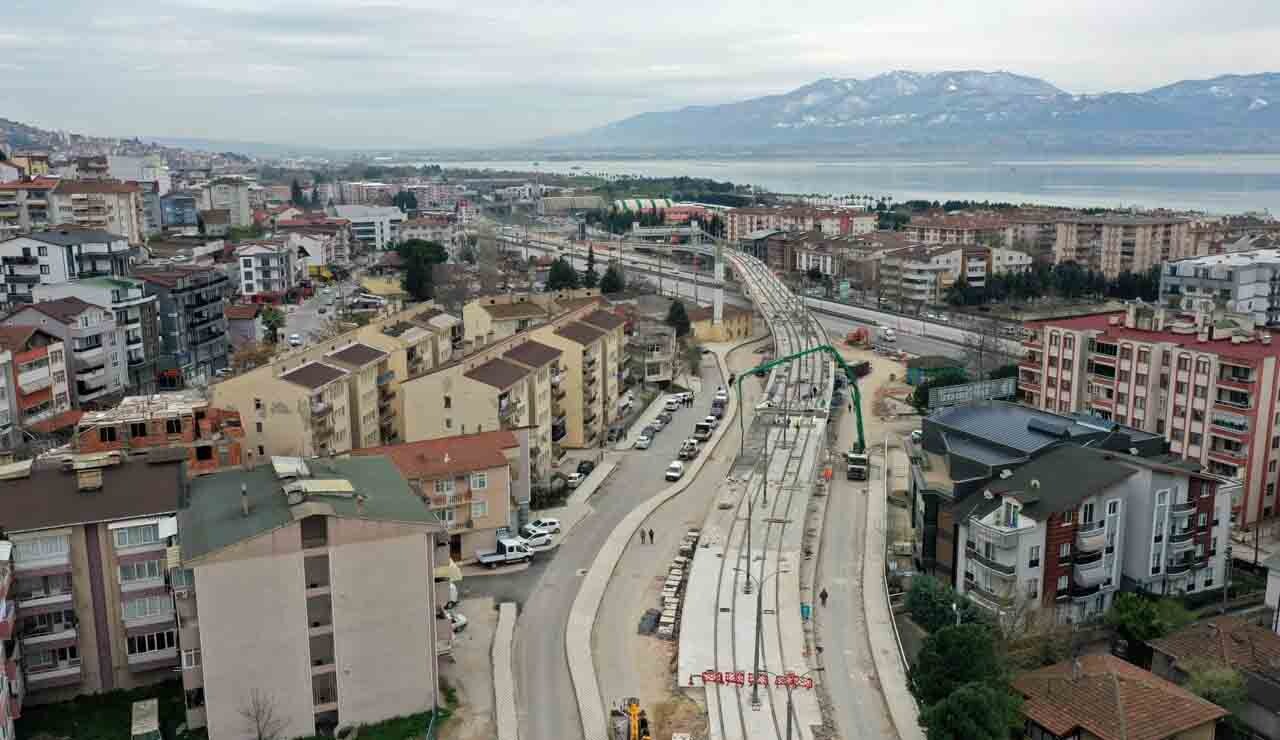 Kuruçeşme tramvayda ray imalatı tamamlandı