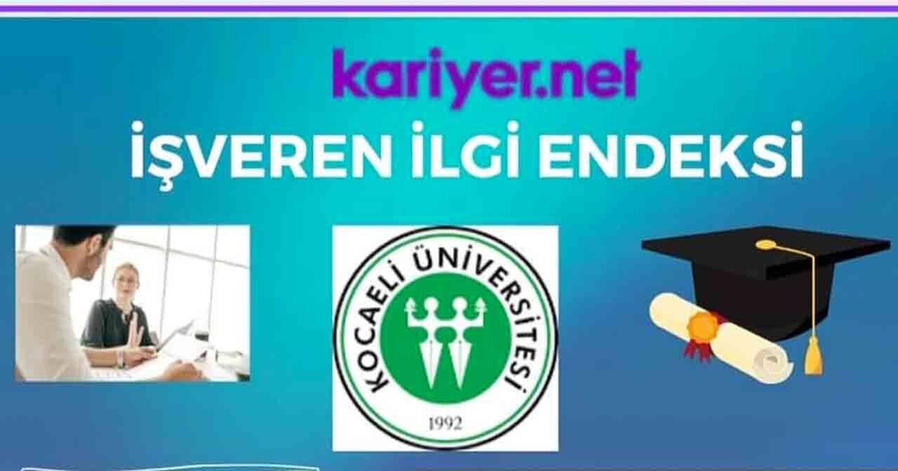 Kocaeli Üniversitesi'nin İşveren İlgi Endeksi’ne göre sıralaması yayımladı