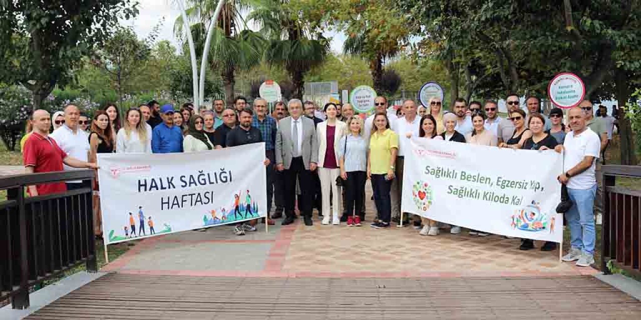 Başiskele'de Sağlıkla Yaşayan Türkiye Temalı Yürüyüş Düzenlendi