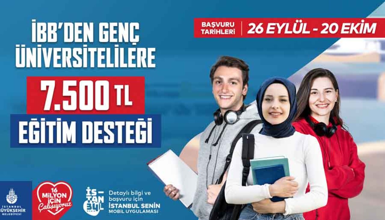 İBB geri ödemesiz eğitim desteğini 7 bin 500 TL’ye çıkardı