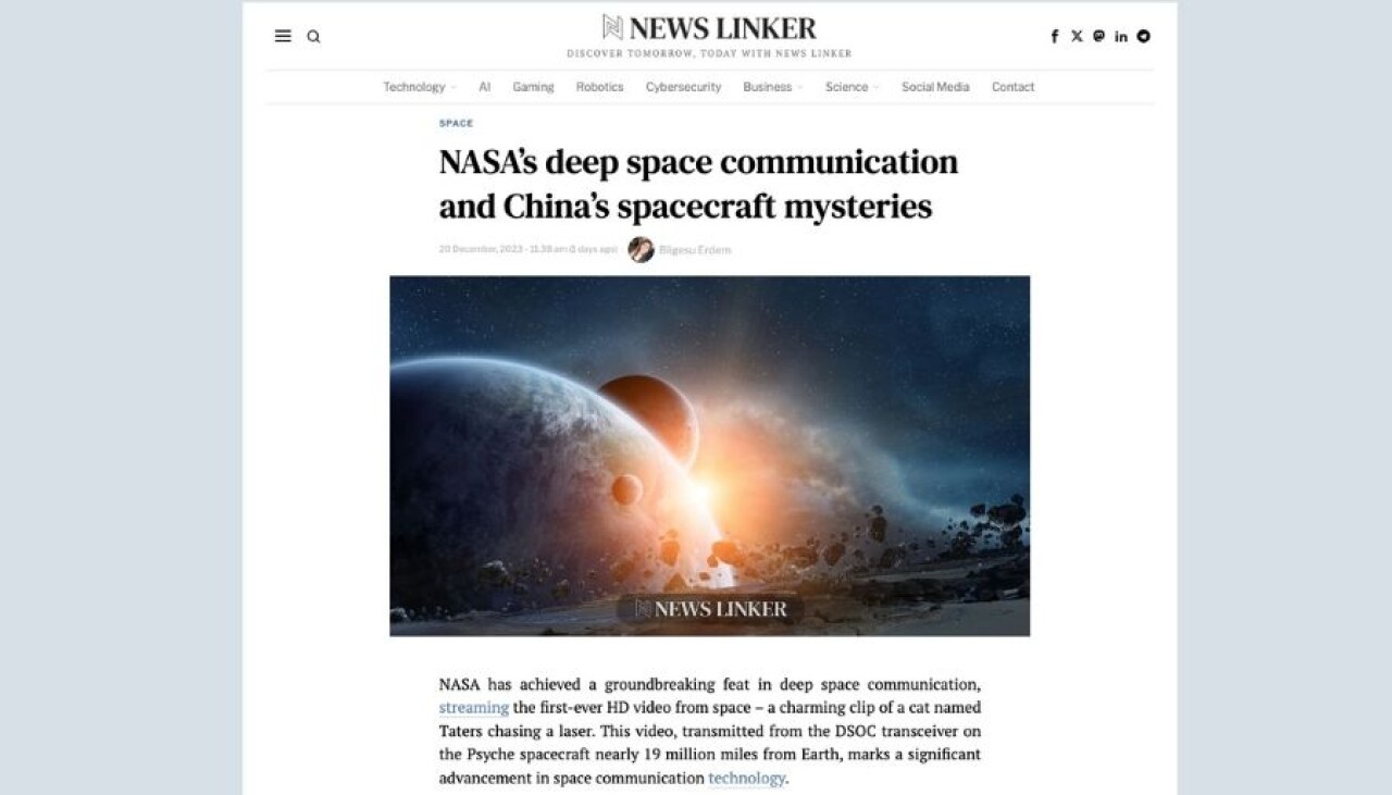 NASA'nın derin uzay iletişimi ve Çin'in uzay aracı gizemleri