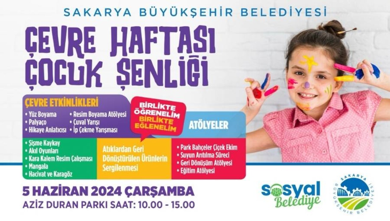 Sakaryalı minikler rengarenk bir şenlikte buluşacak