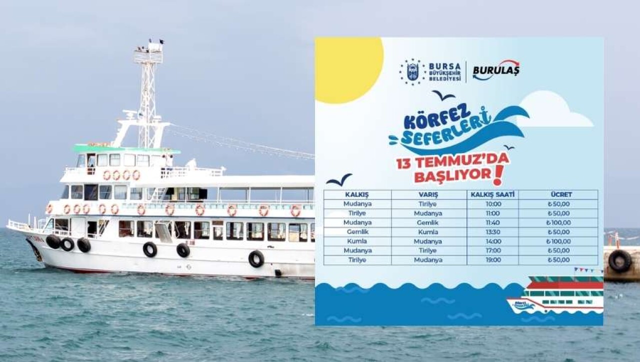 Bursa’nın deniz ulaşımında yeni dönem