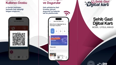 Şehit yakını, Gazi ve Gazi yakınları için Ücretsiz Seyahat Kartı Artık Mobil Uygulamada