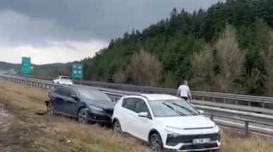 Bolu’da TEM Otoyolu’nda 10 araçlı zincirleme kaza: 6 yaralı